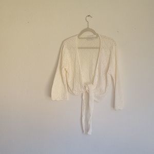 Classic blues cardigan color ivory missing tag size